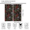 Mushroom Kitchen Curtains, Forest Wild Mushroom Fern Home Bedroom Living Room Blackout Curtains 2 Sets 63x63in view 2