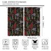 Mushroom Kitchen Curtains, Forest Wild Mushroom Fern Home Bedroom Living Room Blackout Curtains 2 Sets 72x63in view 2