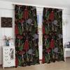 Mushroom Kitchen Curtains, Forest Wild Mushroom Fern Home Bedroom Living Room Blackout Curtains 2 Sets 72x63in view 4