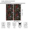 Mushroom Kitchen Curtains, Forest Wild Mushroom Fern Home Bedroom Living Room Blackout Curtains 2 Sets 63x72in view 2