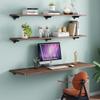 WEBUP Heavy Duty Shelf Bracket 6in 8in 10in 12in 14in Right Angle Brackets Metal Shelves Brackets L-Shaped Brackets Corner Braces with Screws, 2pcs (Size : 30cm/12in) view 3
