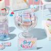 90 Pcs Boy or Girl Gender Reveal Candy Wrappers Mini Candy Chocolate Wrappers Team Boy and Team Girl Labels He or She Gender Reveal Candy Stickers for Reveal Party and Baby Showers view 3