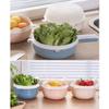 2-piece Double Layer Rice Strainer Fine Mesh Sink Drain Basket with Handle Fruit Vegetable Washing Basket Portable Storage Rack view 3