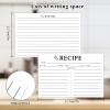 46 Count Recipe Cards, Recipe Cards 5x7 White, 5x7 Recipe Card Double Sided, Blank Recipe Card for Bridal Shower and Wedding view 2