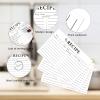 46 Count Recipe Cards, Recipe Cards 5x7 White, 5x7 Recipe Card Double Sided, Blank Recipe Card for Bridal Shower and Wedding view 3
