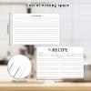 100 Count Recipe Cards, Recipe Cards 3x5 White, 3x5 Recipe Card Double Sided, Blank Recipe Card for Bridal Shower and Wedding view 2