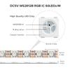 SEZO WS2812B LED Strip Light 16.4FT 60Pixel/M 300LEDs DC5V Individual Addressable LED Strip SMD5050 RGB Dream Color Programmable LED Light Strip Flexible IP65 Waterproof White PCB view 2