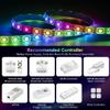 SEZO WS2812B LED Strip Light 16.4FT 60Pixel/M 300LEDs DC5V Individual Addressable LED Strip SMD5050 RGB Dream Color Programmable LED Light Strip Flexible IP65 Waterproof White PCB view 3