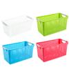 Zerodeko 10pcs Plastic Square Storage Baskets Mini Home Desktop Organizer Cute Storage Boxes for Shelves Color view 1