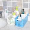Zerodeko 10pcs Plastic Square Storage Baskets Mini Home Desktop Organizer Cute Storage Boxes for Shelves Color view 2