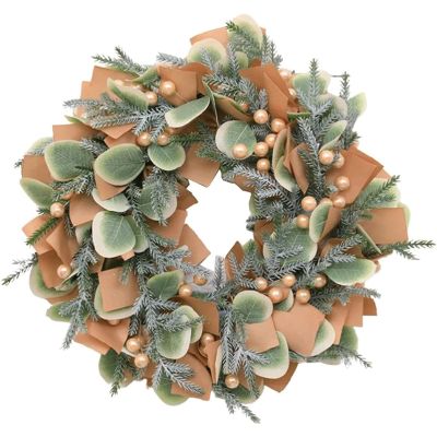 OLOTU Realistic Christmas Decorations Christmas Wreath for Door Wall Creativity Artificial American Christmas Garland for Indoor Outdoor Handmade