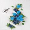 DuHouse 25Pcs Artificial Roses Flowers Fake Roses with Stems Real Touch Foam Flowers for DIY Wedding Bouquet Party Centerpiece Floral Arrangement Party Home Decor(Middle Blue) view 4