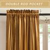 Luxury Gold Velvet Curtains 90 inches: Living Room Luxury Room Darkening Curtain - Elegant Bedroom Thermal Insulated Modern Heavy Thick Soft Soundproof Rod Pocket Window Drapes Set of 2 Panels view 2