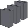 Bonuci 3 Pcs Laundry Sorter Replacement Bags Hamper Cart Removable Replacement Laundry Storage Organizer Bag Hamper Liner, No Hooks 14.76 x 8.66 x 21.65 Inch (Dark Gray) view 1