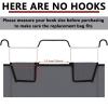Bonuci 3 Pcs Laundry Sorter Replacement Bags Hamper Cart Removable Replacement Laundry Storage Organizer Bag Hamper Liner, No Hooks 14.76 x 8.66 x 21.65 Inch (Dark Gray) view 2