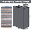 Bonuci 3 Pcs Laundry Sorter Replacement Bags Hamper Cart Removable Replacement Laundry Storage Organizer Bag Hamper Liner, No Hooks 14.76 x 8.66 x 21.65 Inch (Dark Gray) view 3