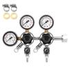 TMCRAFT Keg CO2 Regulator, Triple Gauge CGA-320 Pressure Regulator with 0-60 PSI Working Pressure & 0-3000 PSI Tank Pressure, Kegerator Regulator with Safety Pressure Relief Valve view 1