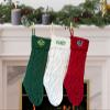 NACRE APPAREL Personalized Christmas Knitted Stocking Custom Christmas Stocking with Name Custom Name Stocking Xmas Stockings view 1