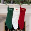 NACRE APPAREL Personalized Christmas Knitted Stocking Custom Christmas Stocking with Name Custom Name Stocking Xmas Stockings view 3