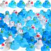 Jerify 50 Pcs Mini Rubber Ducks Decor Snowflake Themed Rubber Ducks Winter Bulk Holiday Ducky Favors Pool Duck Birthday Christmas Party Goodie Bag Fillers view 1