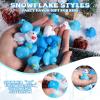 Jerify 50 Pcs Mini Rubber Ducks Decor Snowflake Themed Rubber Ducks Winter Bulk Holiday Ducky Favors Pool Duck Birthday Christmas Party Goodie Bag Fillers view 2