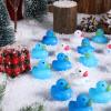 Jerify 50 Pcs Mini Rubber Ducks Decor Snowflake Themed Rubber Ducks Winter Bulk Holiday Ducky Favors Pool Duck Birthday Christmas Party Goodie Bag Fillers view 4