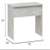 vidaXL Coffee Table Concrete Gray 40.2"x19.9"x20.7" Engineered Wood view 3