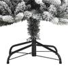 vidaXL 70.9" Artificial Christmas Tree with Flocked Snow, PVC/PE & Steel Construction - Easy Assembly with Hinged Design - Stable Stand - Realistic & Bushy Appearance - Durable & Sustainable view 4