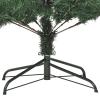 Tidyard Artificial Christmas Tree, 180 inch Pre-lit Foldable PVC Holiday Tree with Stand, Green and White Cone Shaped Indoor Decoration for Living Room Christmas Decor view 3