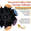 Maypes Coffee Capsule Holder  Pod Holder Compatible with K-Cup Pods  Durable and Elegant Pods Carousel for Kitchen Counters and Coffee Cart - Coffee Pod Holder for 35 Pods  14.5 x 6.75-inch view 3
