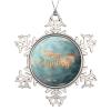 3-Inch Snowflake Pewter Christmas Ornament Merry Christmas Uranus Xmas Tree Hanging Ornament 2022 Winter Christmas Tree Decorations Holiday Stocking Stuffer Gift for Family Friends view 1
