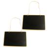 LIFKOME 2pcs Chalkboard Notice Boards Rope Portable for Weddings Home Decor Stylish Wooden Frame Versatile Message Writing Board for Events view 1