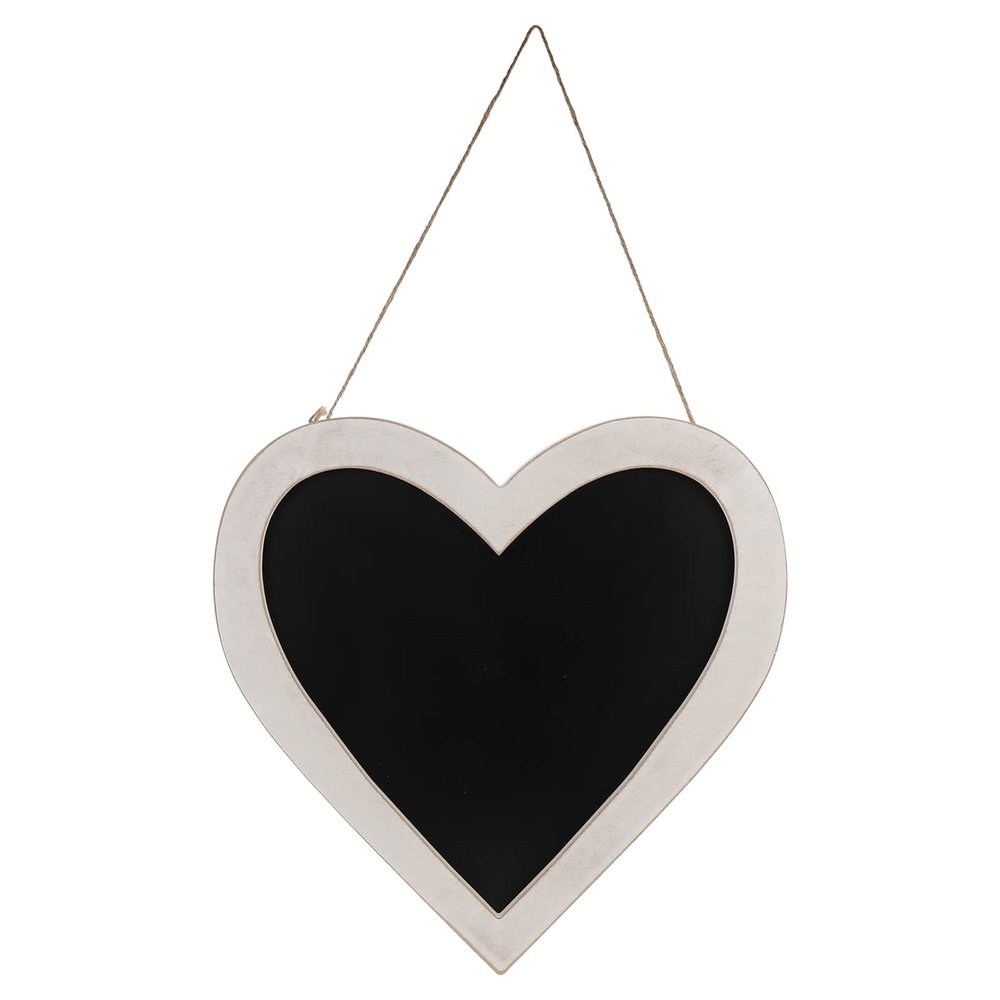 LIFKOME Hanging Memo Board Wooden Chalkboard Sign for Home Classroom Office Commercial