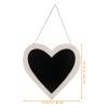 LIFKOME Hanging Memo Board Wooden Chalkboard Sign for Home Classroom Office Commercial view 2