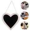 LIFKOME Hanging Memo Board Wooden Chalkboard Sign for Home Classroom Office Commercial view 3