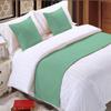 5 Piece Bed Runner Scarf Protector SDipcover Bed Decorative Scarf for Bedroom Hotel Wedding Room - 800 TC-100% Egyptian Cotton, Solid (Queen, Mint) view 1