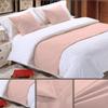 5 Piece Bed Runner Scarf Protector SDipcover Bed Decorative Scarf for Bedroom Hotel Wedding Room - 800 TC-100% Egyptian Cotton, Solid (California King, Blush) view 3