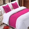 5 Piece Bed Runner Scarf Protector SDipcover Bed Decorative Scarf for Bedroom Hotel Wedding Room - 800 TC-100% Egyptian Cotton, Solid (King, Hot Pink) view 1