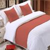 5 Piece Bed Runner Scarf Protector SDipcover Bed Decorative Scarf for Bedroom Hotel Wedding Room - 800 TC-100% Egyptian Cotton, Solid (California King, Brick Red) view 1
