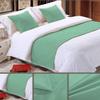 5 Piece Bed Runner Scarf Protector SDipcover Bed Decorative Scarf for Bedroom Hotel Wedding Room - 800 TC-100% Egyptian Cotton, Solid (Twin, Mint) view 3