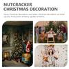 LUOZZY Christmas Nutcracker Banner Door Sign Decoration Xmas Nutcracker Soldier Banners for Front Door view 2