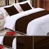 5 Piece Bed Runner Scarf Protector SDipcover Bed Decorative Scarf for Bedroom Hotel Wedding Room - 800 TC-100% Egyptian Cotton, Solid (King, Chocolate) view 3