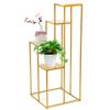 CeRaBuRET Gold 100CM High 4 Layer Wedding Decoration Rack, Gold Road Lead Flower Metal Centerpiece Wedding Supply, Mental Flower Stand For Parties view 1