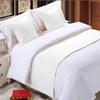 3 Piece Bed Runner Scarf Protector SDipcover Bed Decorative Scarf for Bedroom Hotel Wedding Room - 800 TC-100% Egyptian Cotton, Solid (Twin, White) view 1