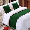 5 Piece Bed Runner Scarf Protector SDipcover Bed Decorative Scarf for Bedroom Hotel Wedding Room - 800 TC-100% Egyptian Cotton, Solid (Twin, Green) view 1