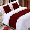 5 Piece Bed Runner Scarf Protector SDipcover Bed Decorative Scarf for Bedroom Hotel Wedding Room - 800 TC-100% Egyptian Cotton, Solid (California King, Burgundy) view 1