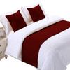 5 Piece Bed Runner Scarf Protector SDipcover Bed Decorative Scarf for Bedroom Hotel Wedding Room - 800 TC-100% Egyptian Cotton, Solid (California King, Burgundy) view 2