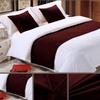 3 Piece Bed Runner Scarf Protector SDipcover Bed Decorative Scarf for Bedroom Hotel Wedding Room - 800 TC-100% Egyptian Cotton, Solid (Queen, Wine) view 3