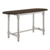 Furniture of America Birch Wood Counter Height Table with Drop Leaf in Walnut view 1
