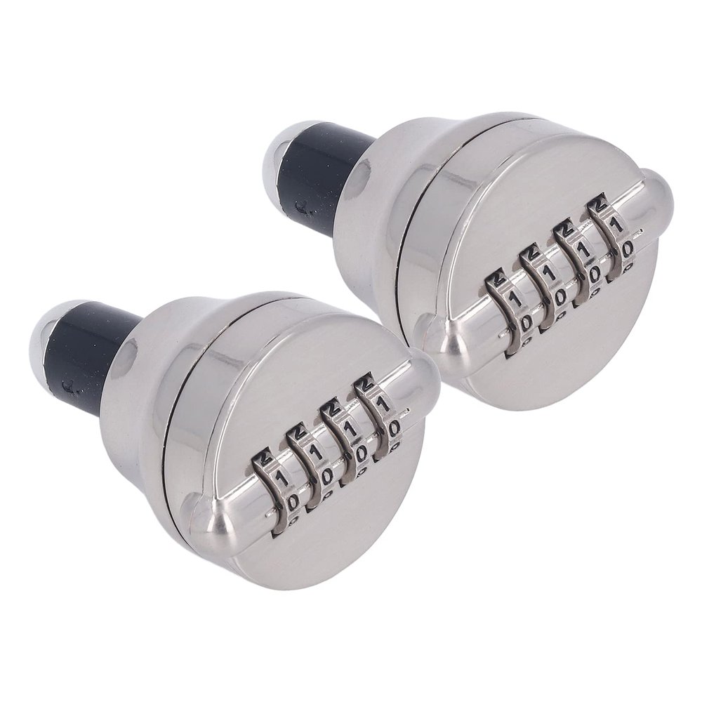 2-Pack 4-Digit Combination Wine Lock - Zinc Alloy Bottle Stopper with Secure Password Code for Wine, Beer & Champagne - Home, Bar & Gift Use (715144mm/2.82.011.73in)